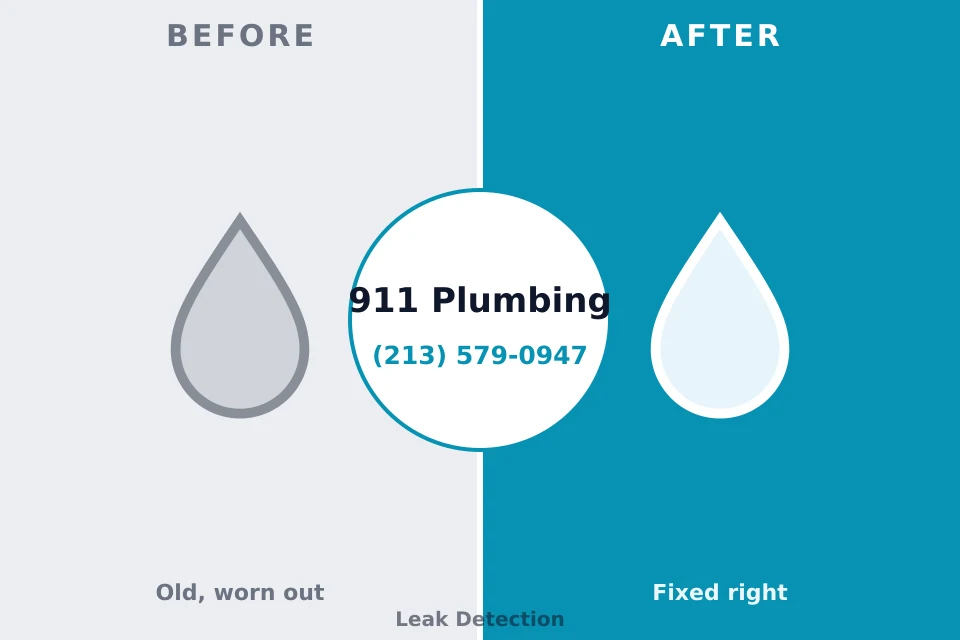 Before and after: plumbing repair Independent Hill, VA